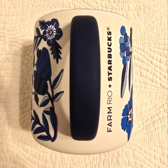 NIB Starbucks X Farm Rio Limited Edition Collab Mug, Lenco Azulejo - Picture 4 of 10